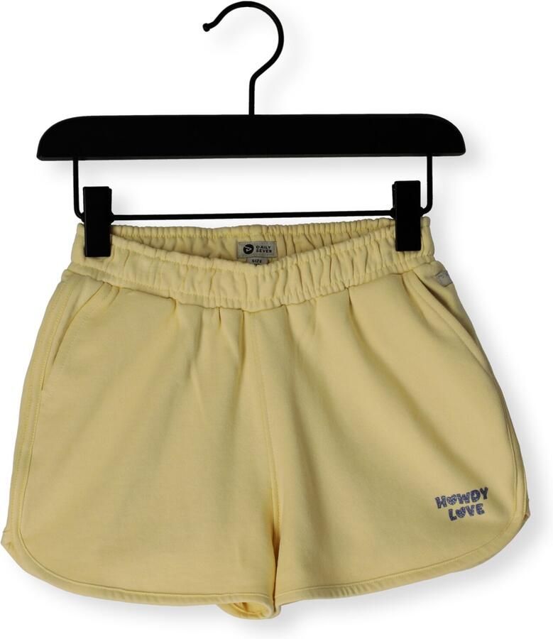 DAILY7 Meisjes Broeken Sweat Shorts Geel