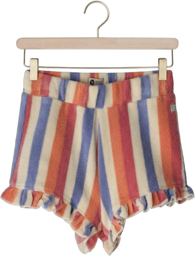 DAILY7 Meisjes Broeken Terry Shorts Striped Multi