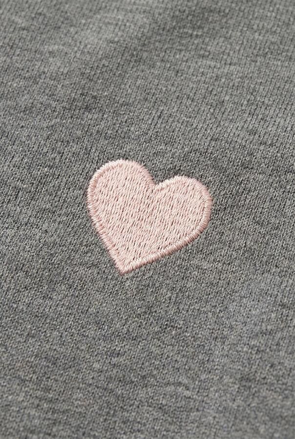 DAILY7 Meisjes Jassen Bomber Jacket Heart Grijs