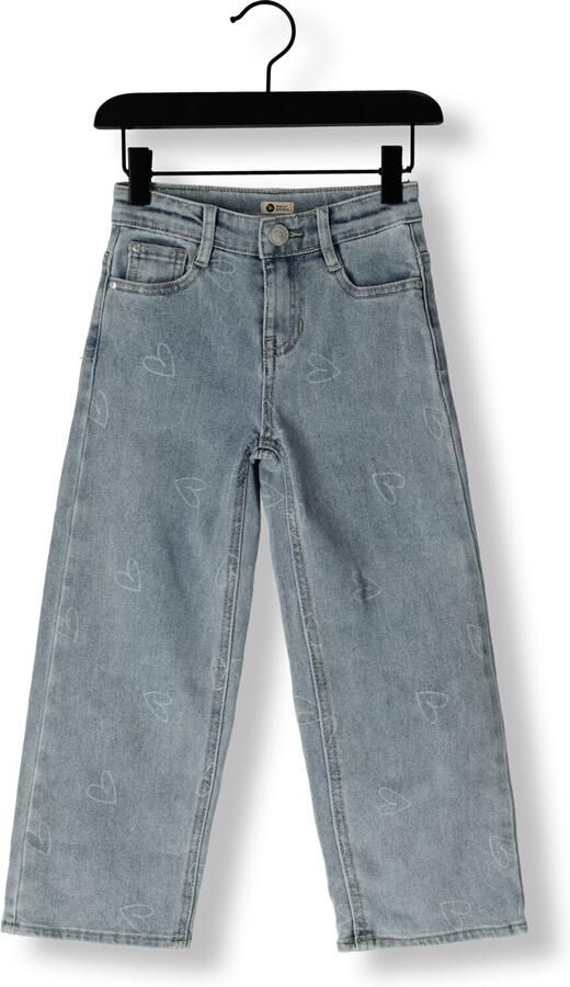 DAILY7 Meisjes Jeans 2300 Wide Fit Heart Lichtblauw - Foto 3