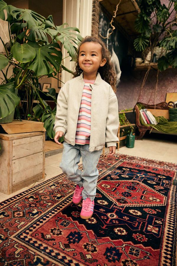Daily7 mom jeans met borduursels en print lichtblauw - Foto 2