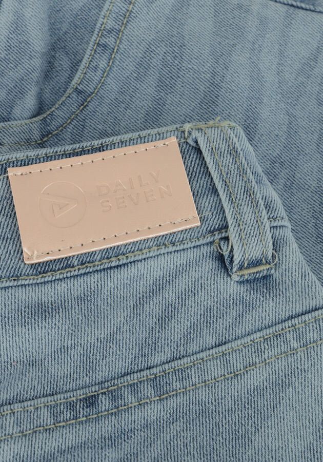 DAILY7 Meisjes Jeans Denim Short Printed Lichtblauw