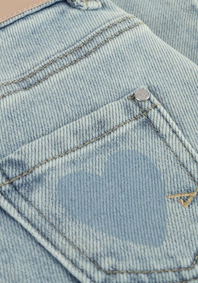 DAILY7 Meisjes Jeans Denim Wide Fit Heart Lichtblauw
