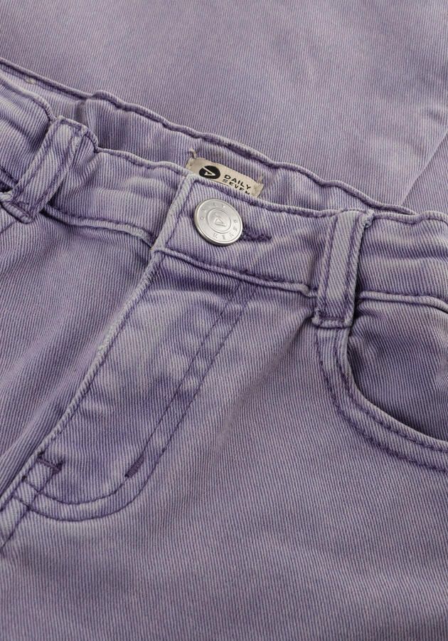 DAILY7 Meisjes Jeans Wide Pants Washed Paars