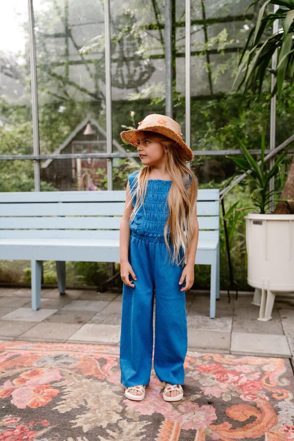 DAILY7 Meisjes Jumpsuits Jumpsuit Ruffle Blauw
