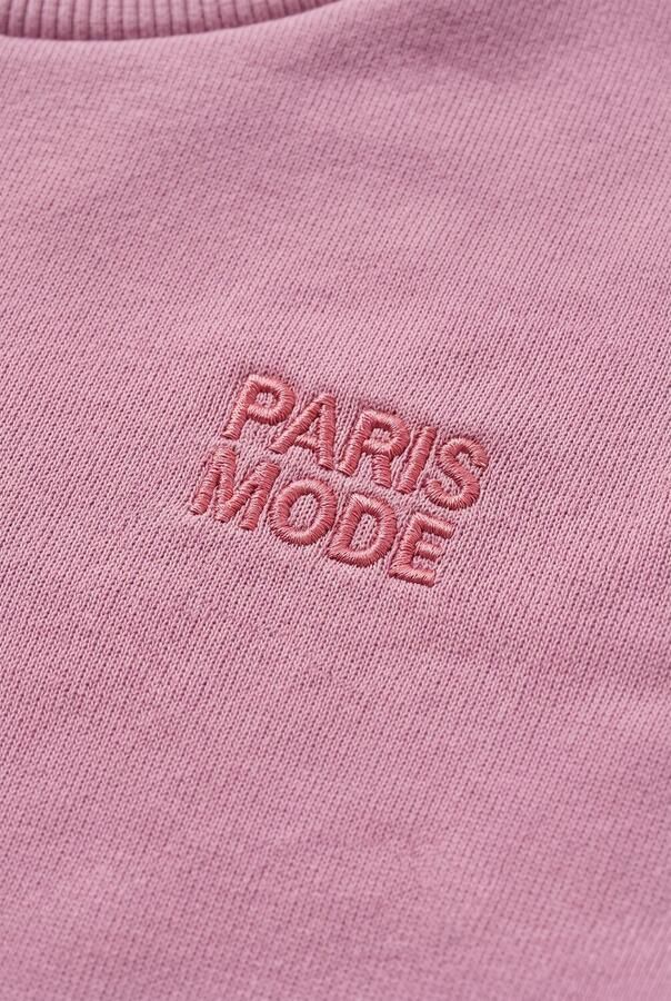 DAILY7 Meisjes Jurken Sweat Dress Longsleeve Print Roze