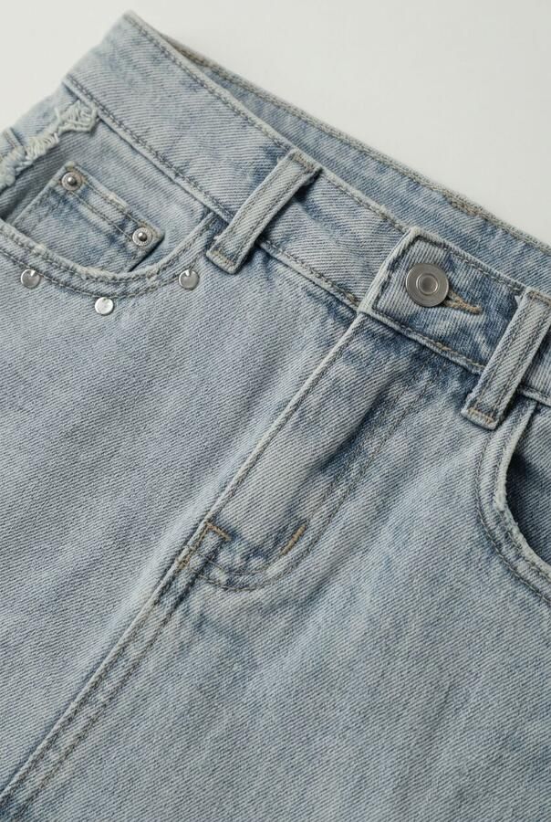 DAILY7 Meisjes Rokken Denim Skirt Lichtblauw
