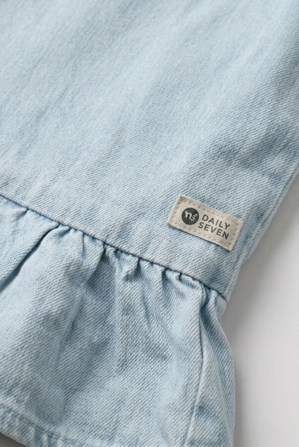 DAILY7 Meisjes Tops & T-shirts Light Weight Denim Singlet Lichtblauw
