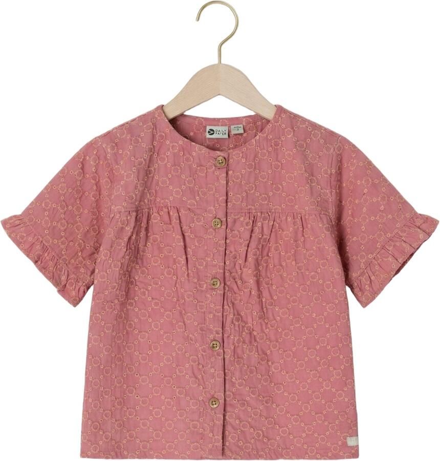 DAILY7 Meisjes Tops & T-shirts Shirt Ruffle Broderie Roze