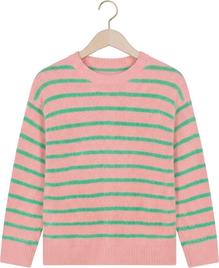 DAILY7 Meisjes Truien & Vesten Knitwear Striped Cargdigan Roze - Foto 2
