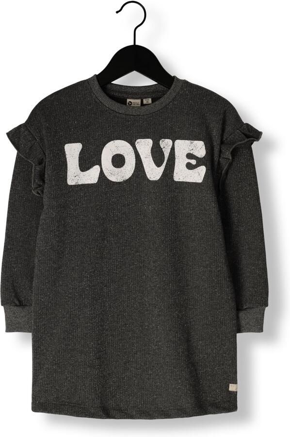 DAILY7 Meisjes Truien & Vesten Sweatdress Print Antraciet - Foto 2