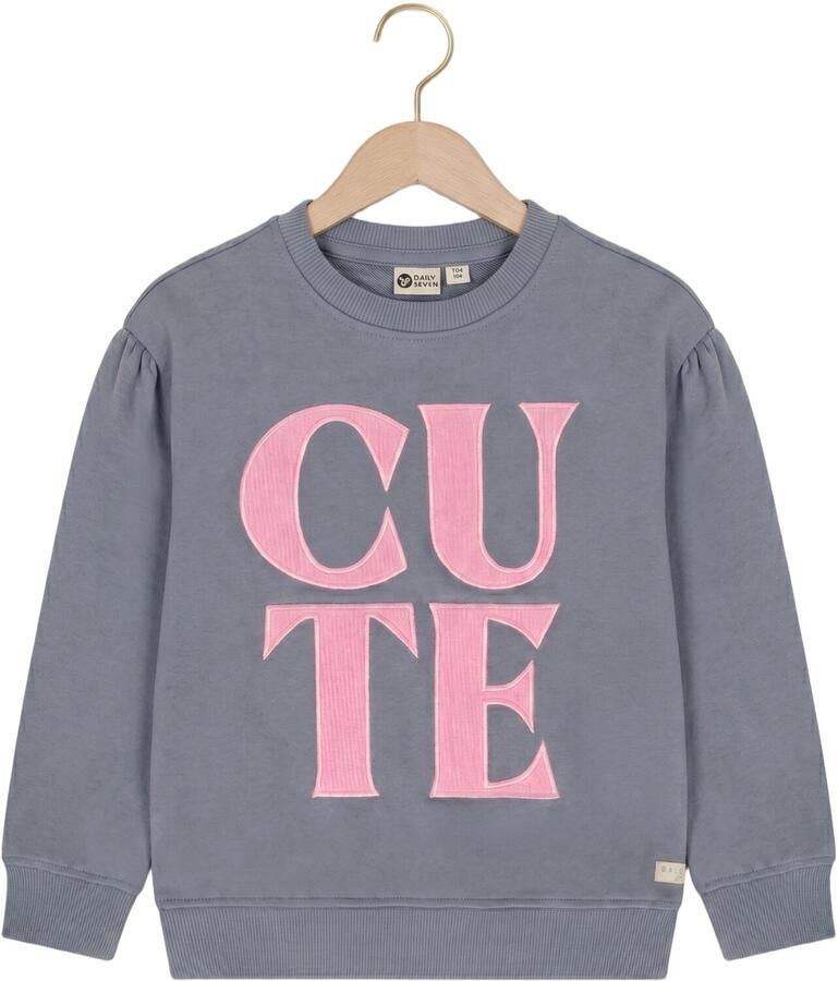 DAILY7 Meisjes Truien & Vesten Sweater Artwork Grijs