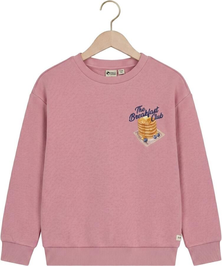 DAILY7 Meisjes Truien & Vesten Sweater Backprint Lila