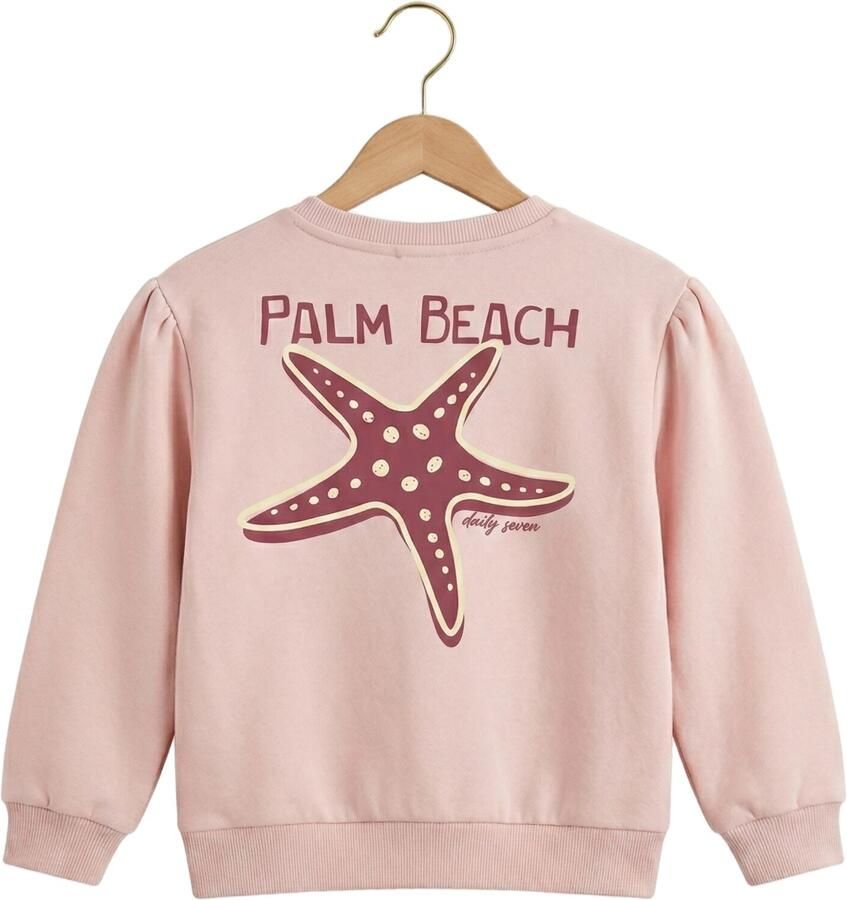 DAILY7 Meisjes Truien & Vesten Sweater Backprint Roze - Foto 2
