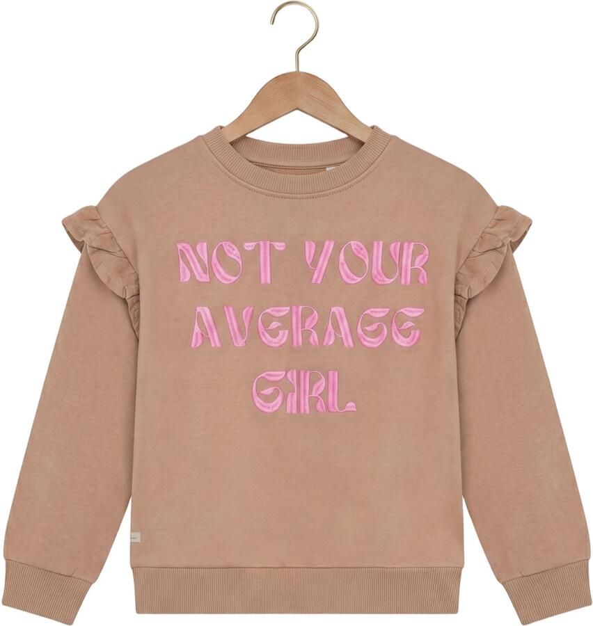 DAILY7 Meisjes Truien & Vesten Sweater Backprint Ruffle Beige - Foto 2