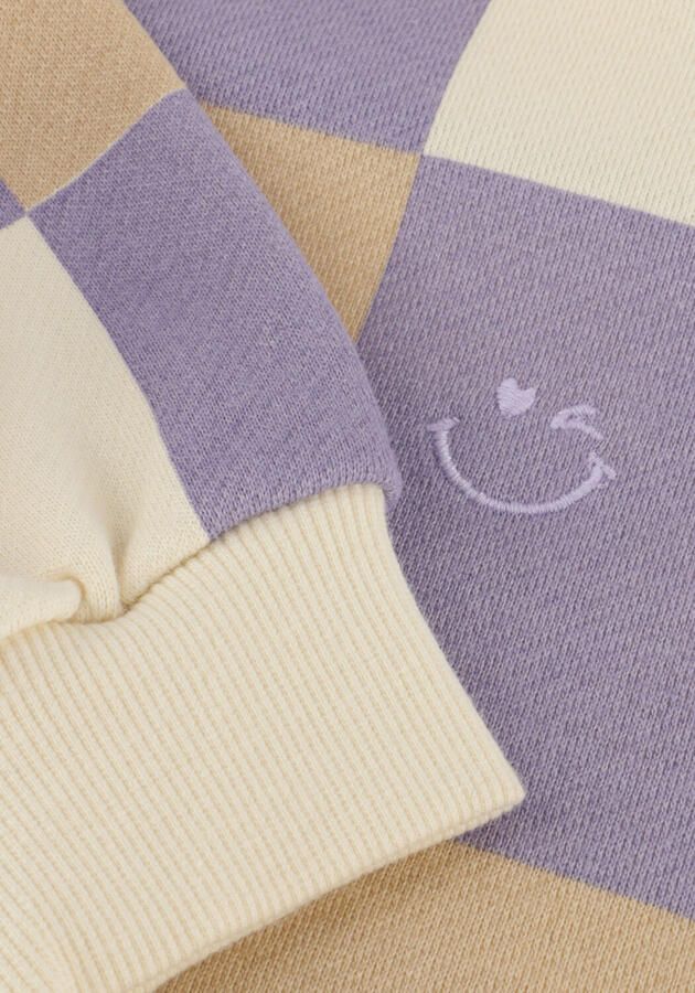 DAILY7 Meisjes Truien & Vesten Sweater Check Wit