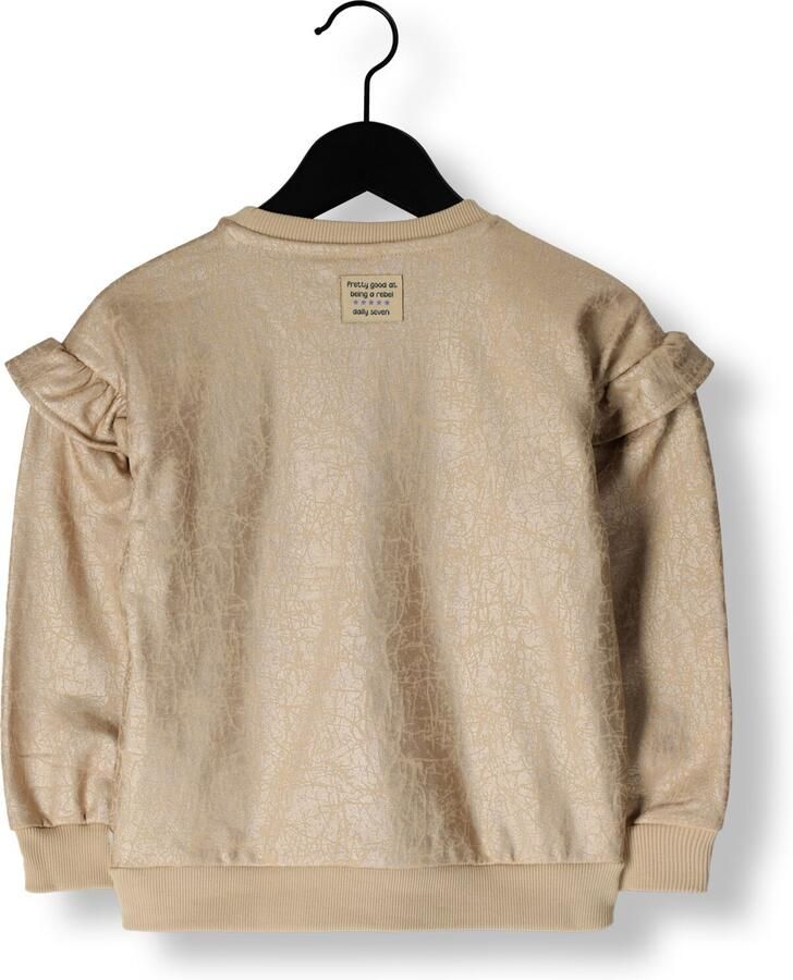 DAILY7 Meisjes Truien & Vesten Sweater Fancy Ruffle Beige