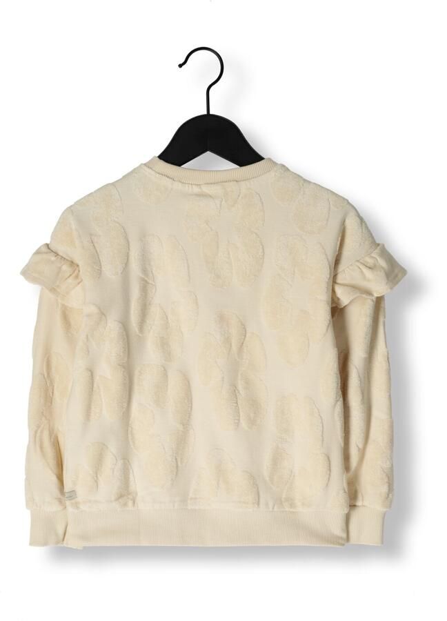 DAILY7 Meisjes Truien & Vesten Sweater Jaquard Ruffle Ecru