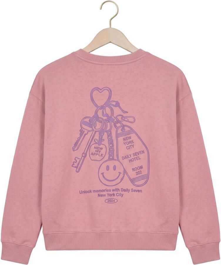 DAILY7 Meisjes Truien & Vesten T-shirt Longsleeve Artwork Roze - Foto 2