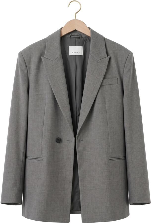 DANTE6 Dames Blazers Bolton Wrap Blazer Grijs - Foto 4