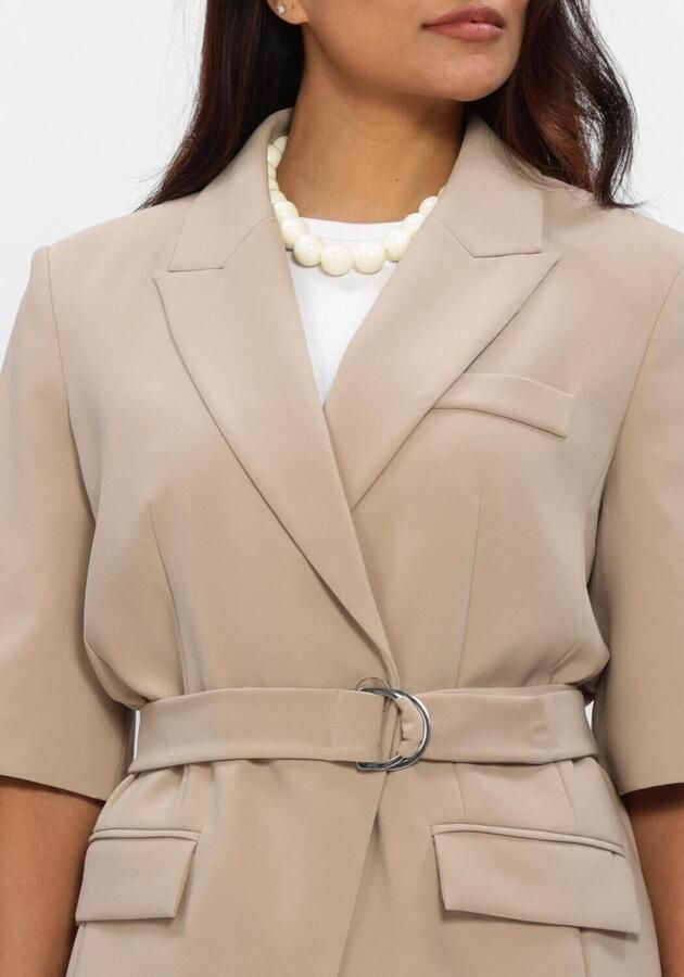 DANTE6 Dames Blazers Nissa Short Sleeves Blazer Beige - Foto 3