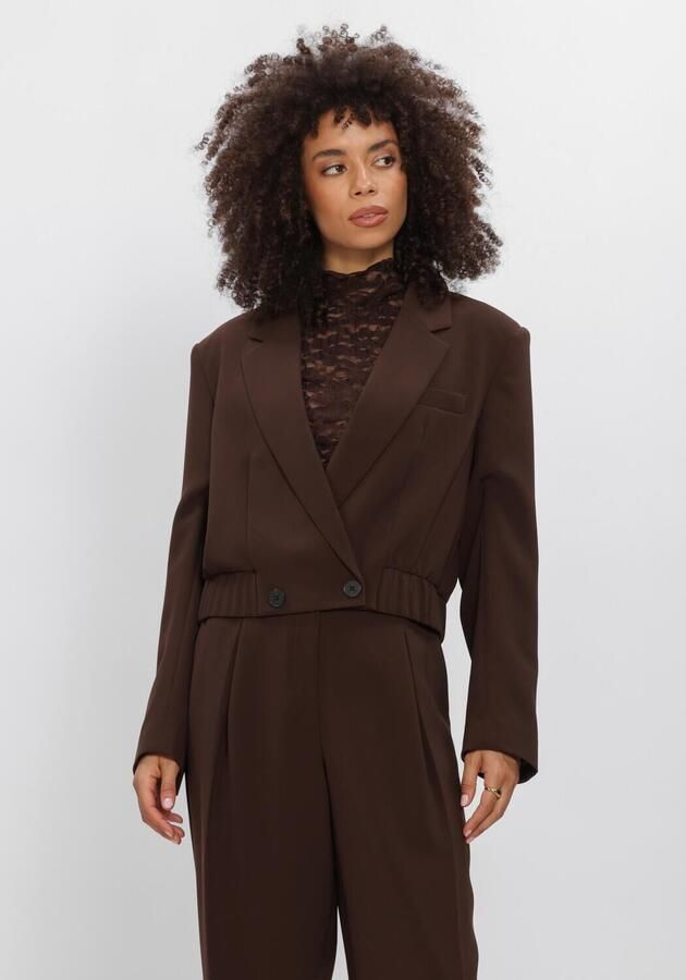 DANTE6 Dames Blazers Reilley Cropped Blazer-jacket Bruin