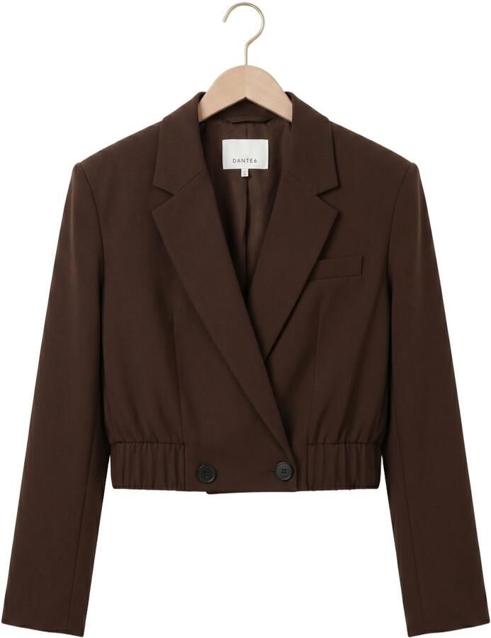 DANTE6 Dames Blazers Reilley Cropped Blazer-jacket Bruin - Foto 2