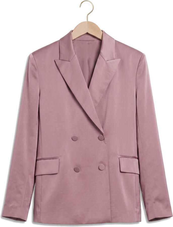 DANTE6 Dames Blazers Sevigny Relaxed Satin Blazer Lila - Foto 2