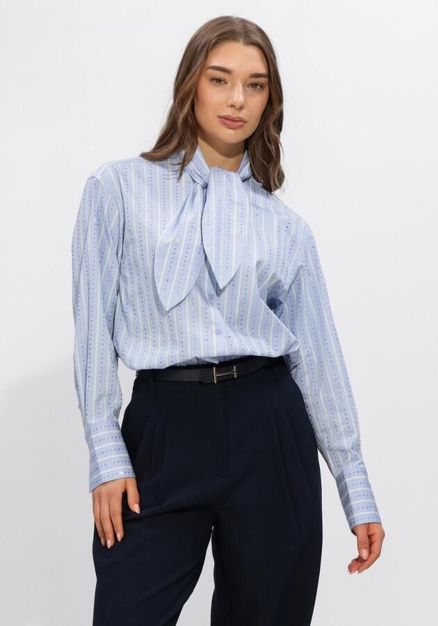 DANTE6 Dames Blouses Anubi Stripe Shirt Lichtblauw