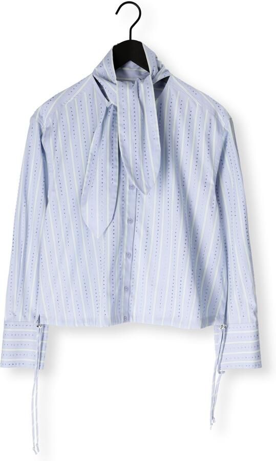 DANTE6 Dames Blouses Anubi Stripe Shirt Lichtblauw - Foto 4