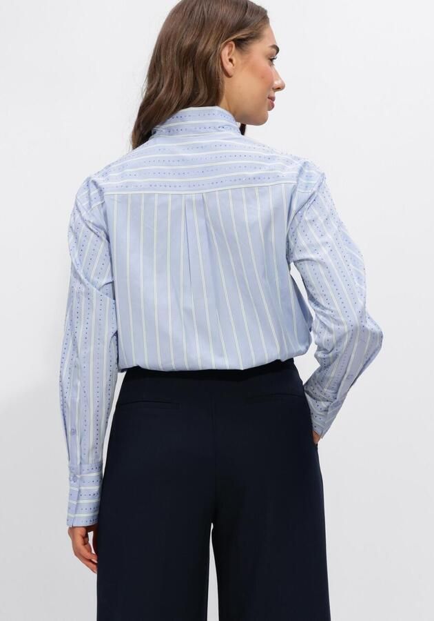 DANTE6 Dames Blouses Anubi Stripe Shirt Lichtblauw - Foto 2