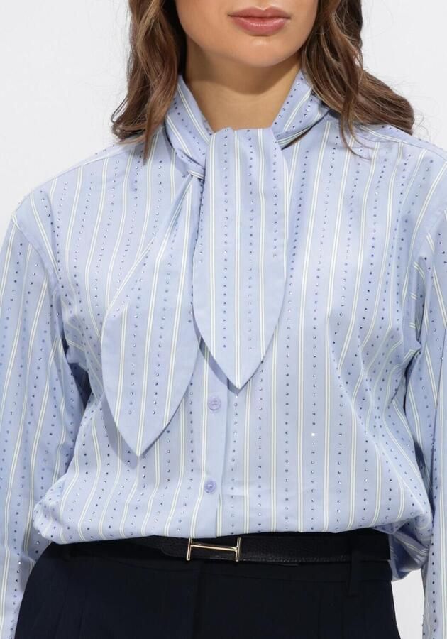 DANTE6 Dames Blouses Anubi Stripe Shirt Lichtblauw - Foto 3