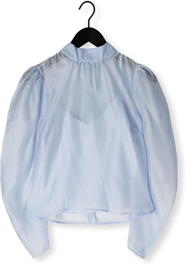 DANTE6 Dames Blouses Ocean Puffy Sleeve Top Lichtblauw - Foto 2
