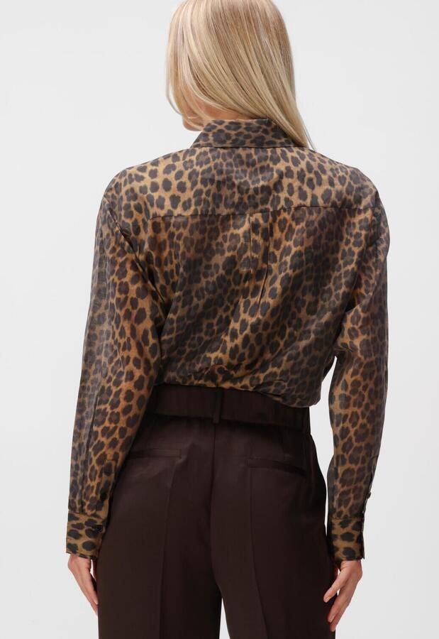 DANTE6 Dames Blouses Rique Leopard Shirt Bruin - Foto 4