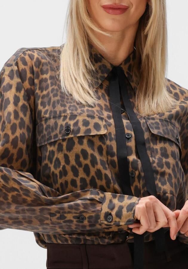DANTE6 Dames Blouses Rique Leopard Shirt Bruin - Foto 3