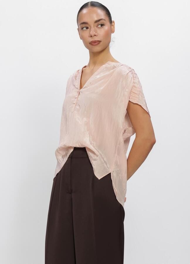 DANTE6 Dames Blouses Rover Detailed Top Lichtroze