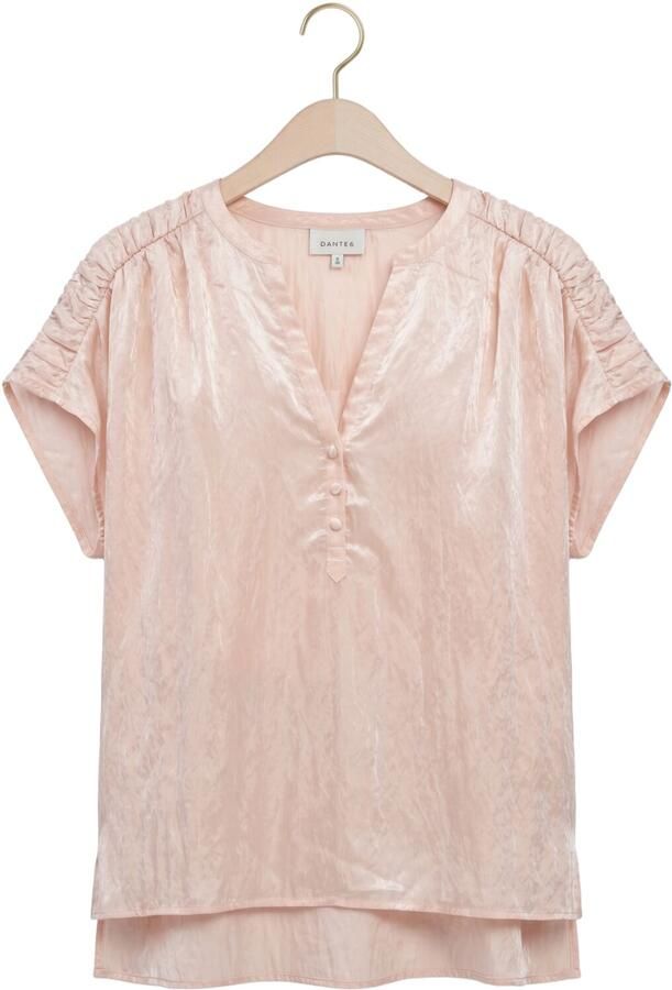 DANTE6 Dames Blouses Rover Detailed Top Lichtroze - Foto 4