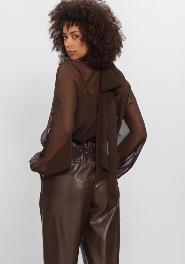 DANTE6 Dames Blouses Sonia Boho Sleeve Detail Blouse Bruin - Foto 3