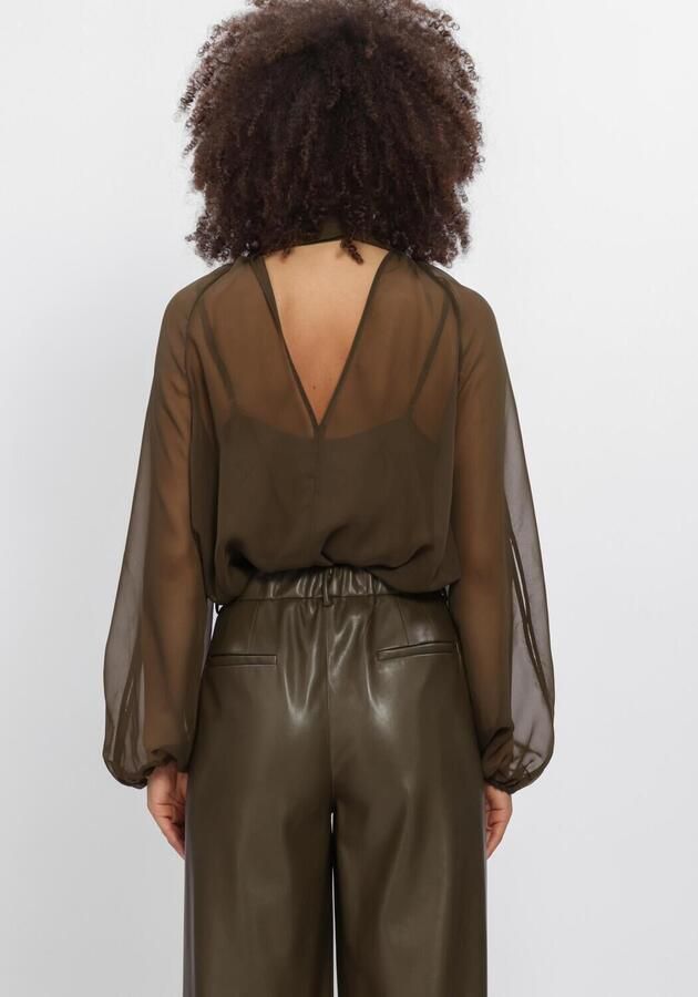 DANTE6 Dames Blouses Sonia Boho Sleeve Detail Blouse Donkergroen - Foto 3