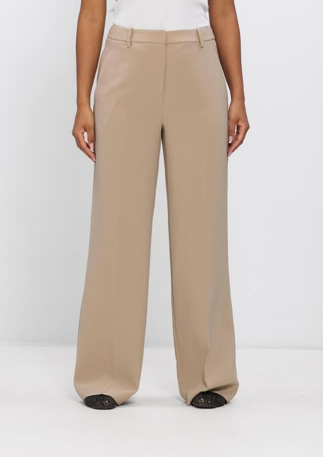 DANTE6 Dames Broeken Alain Straight Leg Pants Beige