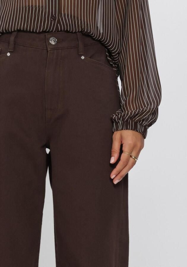 DANTE6 Dames Broeken Brave Barrel Leg Jeans Bruin - Foto 3