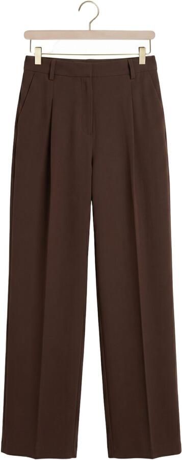 DANTE6 Dames Broeken Chad Pleated Pants Bruin - Foto 4