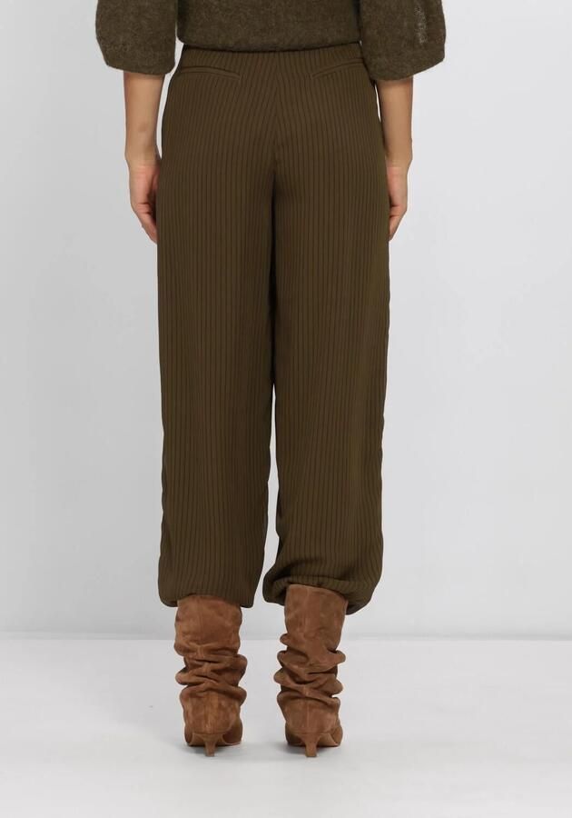 DANTE6 Dames Broeken Gilbery Pinstripe Balloon Pants Olijf - Foto 2