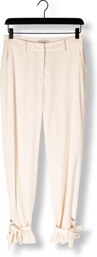Dante6 Satijnen pantalon met knopen Harron naturel - Foto 4