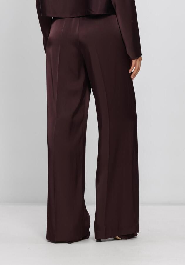 DANTE6 Dames Broeken Jules Bold Satin Smart Pants Bordeaux - Foto 2