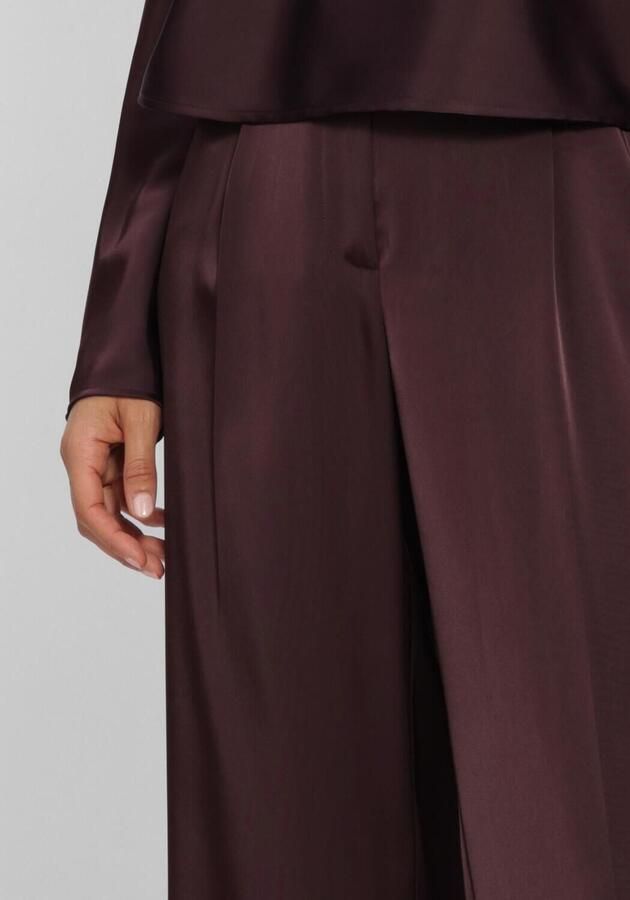 DANTE6 Dames Broeken Jules Bold Satin Smart Pants Bordeaux - Foto 3