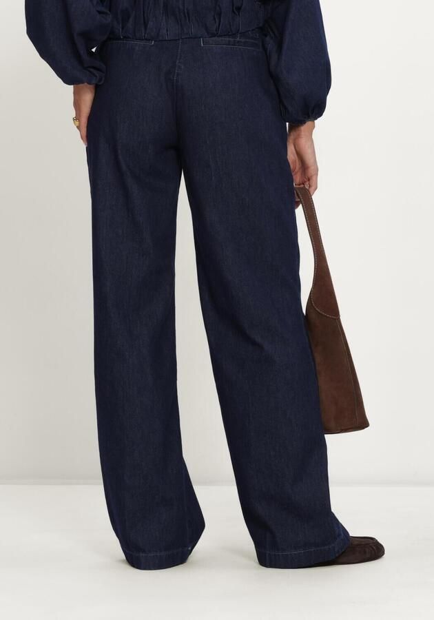 DANTE6 Dames Broeken Jules Denim Smart Pants Donkerblauw - Foto 2