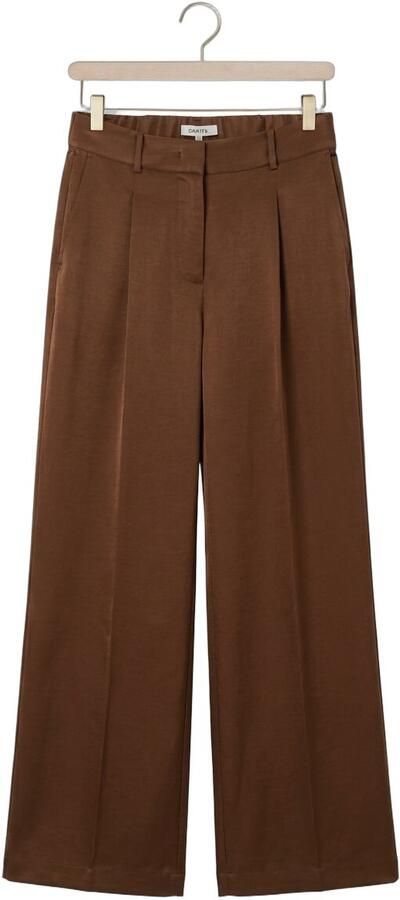 DANTE6 Dames Broeken Jules Satin Smart Pants Bruin - Foto 4