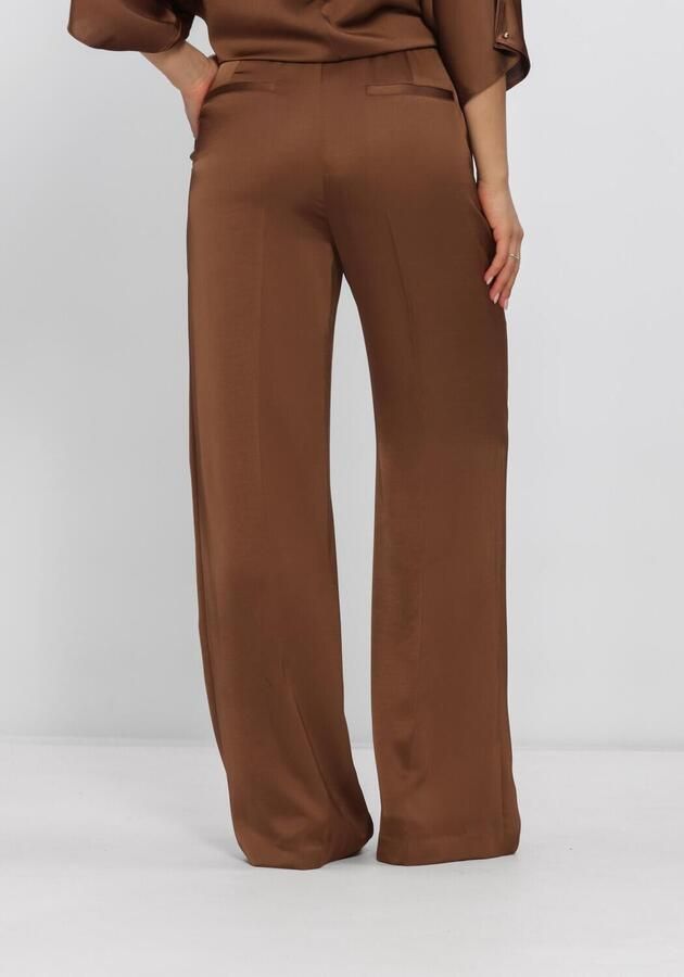DANTE6 Dames Broeken Jules Satin Smart Pants Bruin - Foto 2