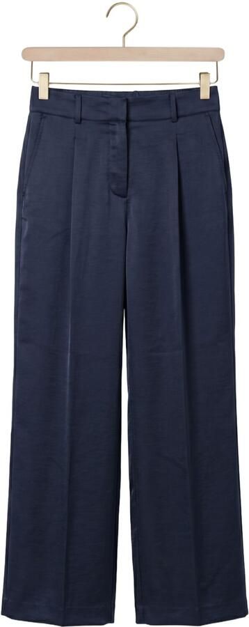 DANTE6 Dames Broeken Jules Satin Smart Pants Donkerblauw - Foto 4